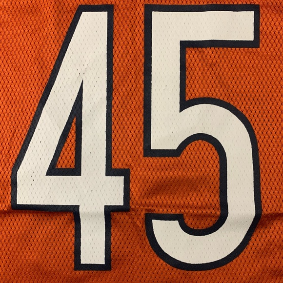 SOLD Rare Reebok Gary Fencik Chicago Bears #45 Orange Alternate NFL Jersey MeN M - Picture 4 of 7